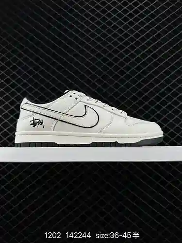 22 Nk SB Dunk Low Stussi de marca compartida: zapatillas casuales bajas personalizadas de alta gama 