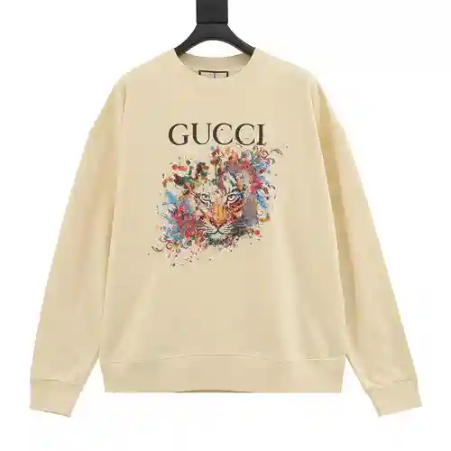 Sudadera con cuello redondo y estampado de león de colores arcoíris de G Home