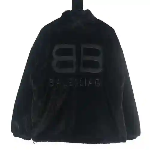 Balenciaga BLCG chaqueta de piel ecológica con doble letra B