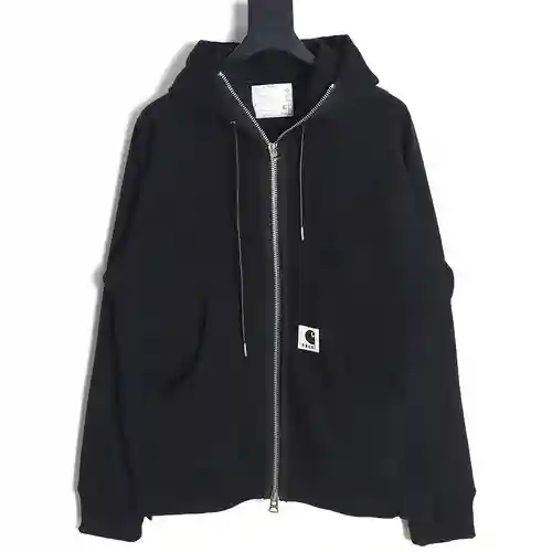 Sacai x Carhartt 23FW Chaqueta deconstruida con cremallera Carhartt