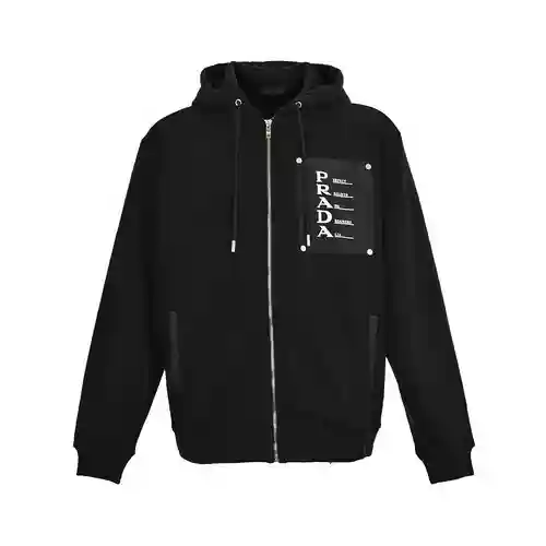 Pra*da/Prada 23Fw chaqueta polar con parches