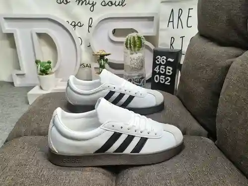 052D Adidas VL Court 2.0 NEO series zapatillas casual transpirables, cómodas y ligeras