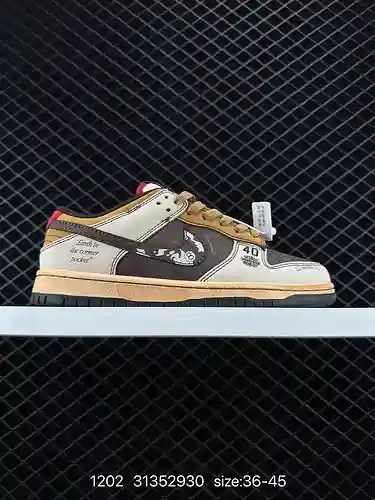 Nike SB Dunk Low series zapatos de skate deportivos informales de caña baja retro. El cojín Zoom Air