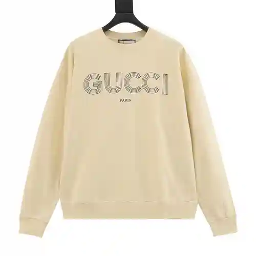 Sudadera con cuello redondo y estampado de letras sencillas de G Home