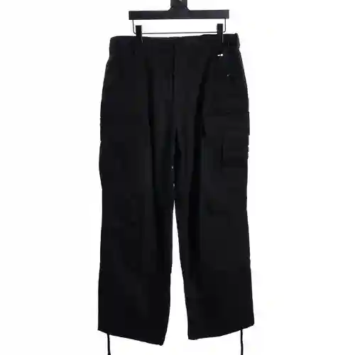 PRA*DA pantalones cargo con logo triangular