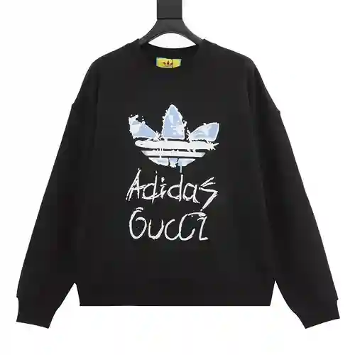 Sudadera con cuello redondo y estampado de marca compartida de G Home Clover