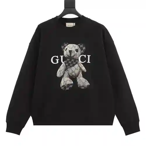 Sudadera con cuello redondo y estampado de osito de peluche de G Home