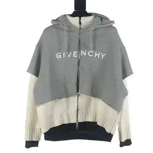 Sudadera con capucha y cremallera escalonada GVC 23FW de Givenchy