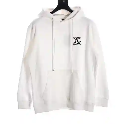 sudadera LV con logo grande bordado