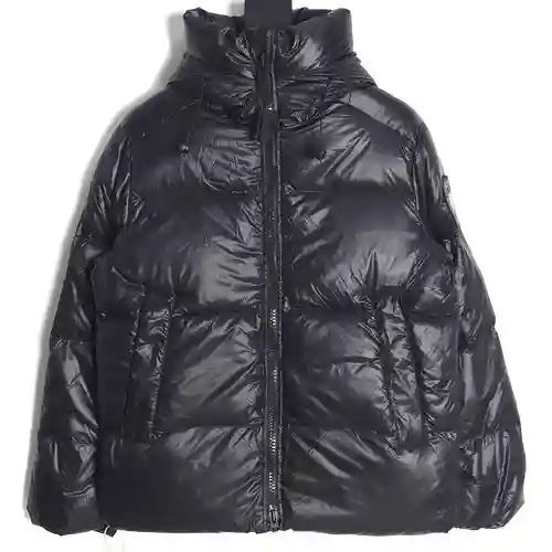 CANADA GOOSE Chaqueta de plumas clásica con capucha y etiqueta negra de Canada Goose