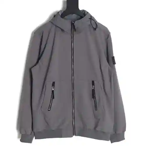 Chaqueta con cremallera y medalla ST Stone Island