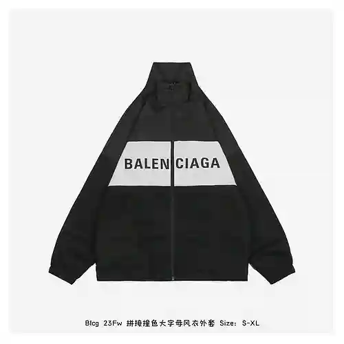 Blcg 23Fw gabardina patchwork letras grandes en contraste