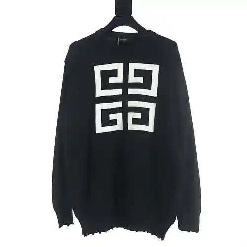 Givenchy GVC 23Fw suéter con cuello redondo y letra 4G en jacquard