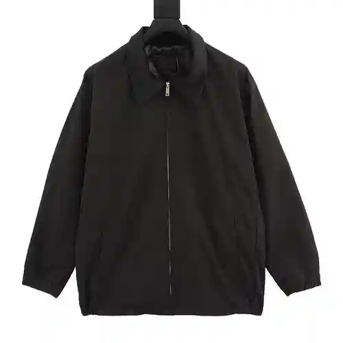 pra*da Prada chaqueta acolchada de felpa con solapa