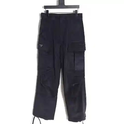Pra*da 23FW pantalones cargo de pana