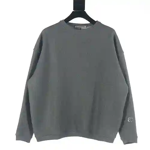 AW/Alexander Wang ADW 2023FW Suéter rosa con cuello redondo y purpurina estrellada