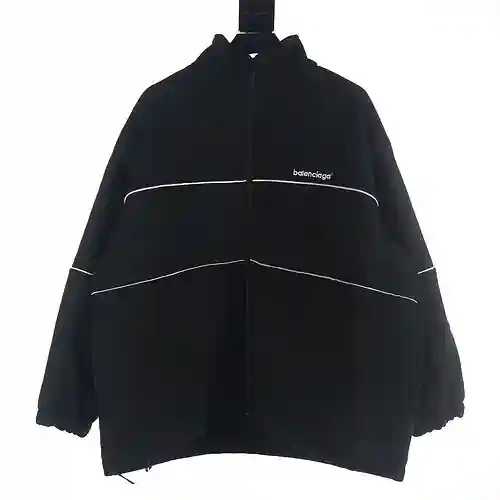 Balenciaga BLCG 3M chaqueta de lana con letras bordadas