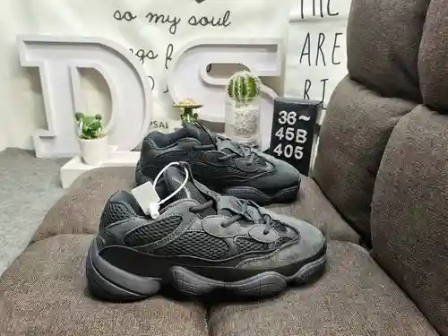 405DAdidas Yeezy 500 #AD Wanbang gamuza original y piel de vaca granulada #Tecnología incorporada de