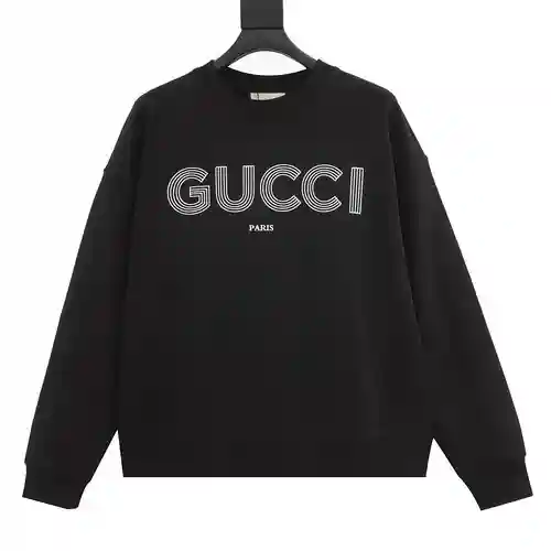 Sudadera con cuello redondo y estampado de letras sencillas de G Home