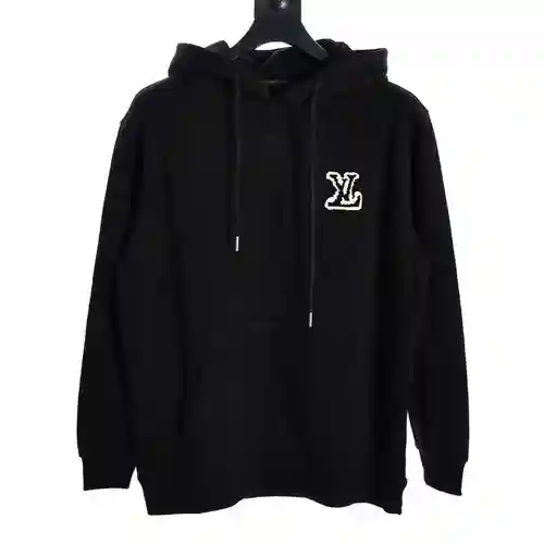 sudadera LV con logo grande bordado