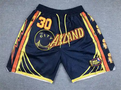 Pantalones de baloncesto azul oscuro Curry Championship Parade edición de bolsillo