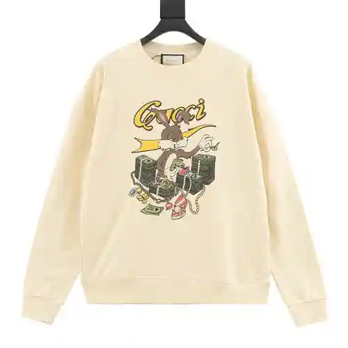Sudadera con cuello redondo y estampado de conejo Dollar de G Home