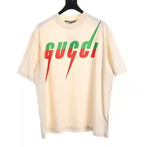 GU*CCI Camiseta de manga corta con estampado de rayos Blade