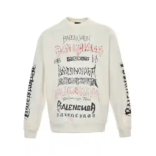 Sudadera con cuello redondo y letra sánscrita BLCG/Balenciaga