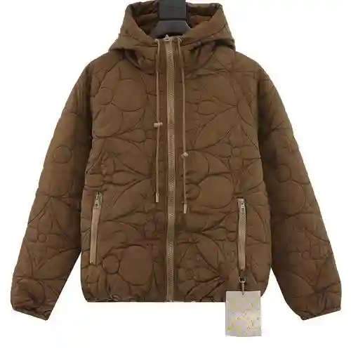 1V Chaqueta ligera acolchada reversible con capucha
