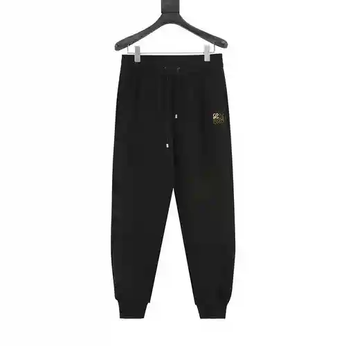Logo Loe*we/Loewewe bordado y bolsillo de piel repujado más pantalón tipo leggings de terciopelo