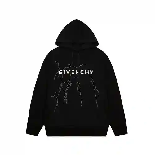Sudadera con capucha y relámpagos GVC/Givenchy 24ss