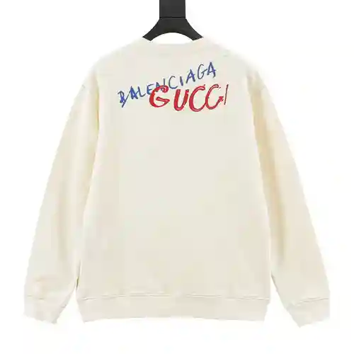 G Home × BLCG sudadera con cuello redondo y bordado en la espalda