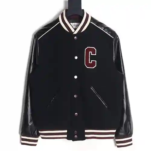 Celine CE 23FW chaqueta de béisbol de pelo
