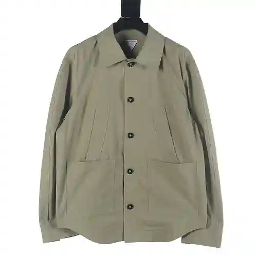 Bottega Veneta BV 23FW chaqueta cortavientos de estilo laboral con múltiples bolsillos