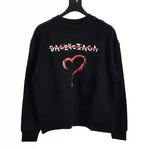 BLCG nueva sudadera con estampado de letras de amor de otoño e invierno