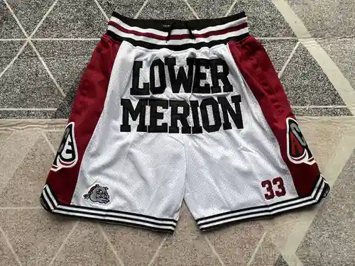 Kobe Bryant High School No. 33 pantalón blanco versión bolsillo juston