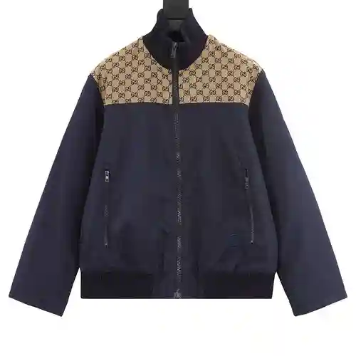 Chaqueta con cremallera empalmada de G home