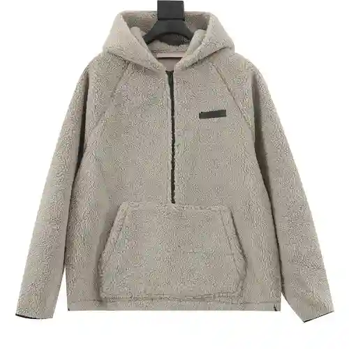 Fear Of*God chaqueta sherpa Essentials con doble costura y media cremallera