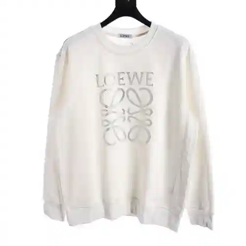 LOE*WE sudadera con cuello redondo y diamantes calientes