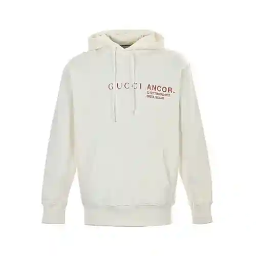 G Inicio/Sudadera con capucha con estampado de letras Gucci 23Fw Show