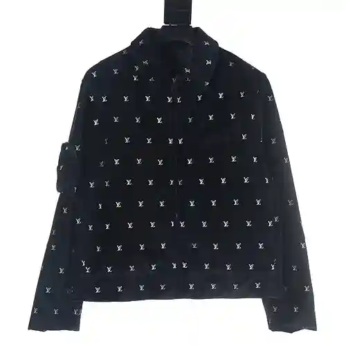 Chaqueta de algodón aterciopelada con estampado integral LV 23FW
