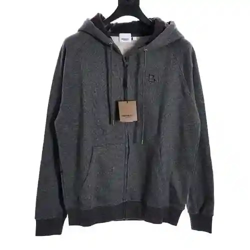 Sudadera con capucha y cremallera con capucha a cuadros estándar BBR B