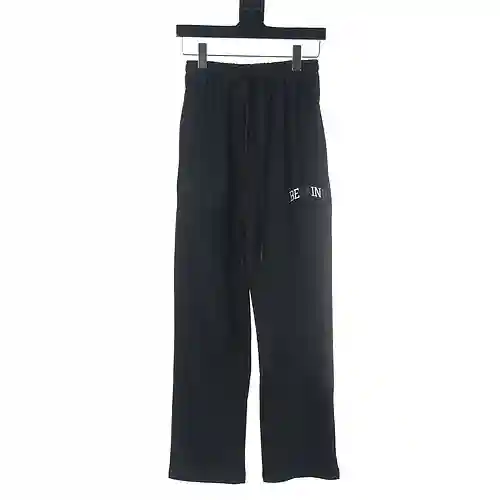 Balenciaga BLCG 23Fw BERKIND pantalón con letras bordadas