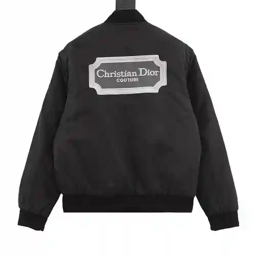 Abrigo de algodón con chaqueta corta bomber bordada para hombre CD