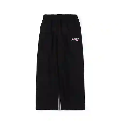 Balenciaga/ Balenciaga BLCG 23FW Coke pantalones deportivos de polar bordados