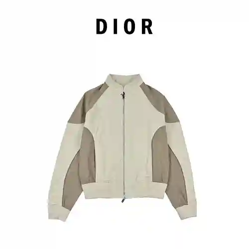 CD/Dior 23ss nueva chaqueta de vuelo de manga larga con cuello alto de otoño e invierno