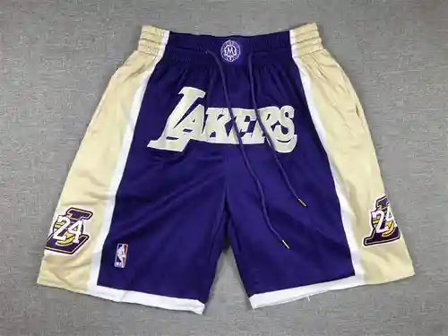 Versión de bolsillo Kobe Bryant Hall of Fame Pantalones morados Pantalones de baloncesto blancos pla