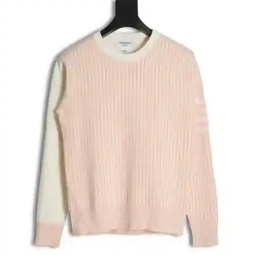 Jersey TB 22FW de rayas con cuello redondo y manga larga