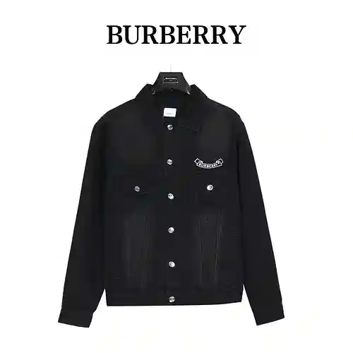 Chaqueta vaquera lavada con bordado de caballo de guerra BBR/Burberry