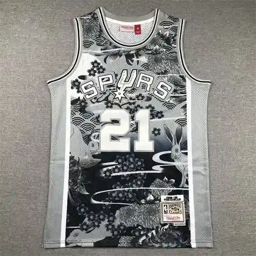 Año del Conejo Edición Limitada Spurs No. 21 Duncan Mitchell MN Retro